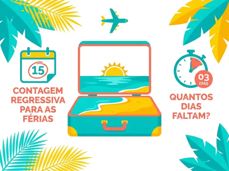 contagem regressiva para ferias