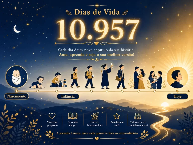 quantos dias de vida tenho