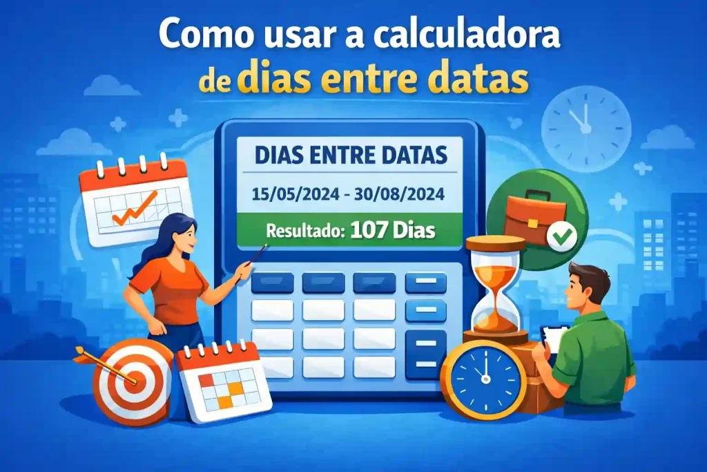 Como usar a calculadora de dias entre datas